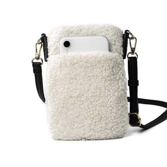 Kedzie bag teddy phone smartphone beige messenger NWT new gift gleives - Picture 4 of 4